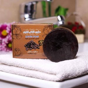 صابون قهوه گیاهی حاوی پودر قهوه
