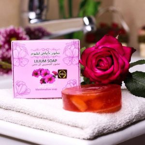 صابون گل ختمی گیاهی حاوی عصاره طبیعی گل ختمی